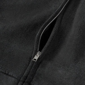 Sweat à capuche à manches longues en éponge française coupe ample pour homme avec poche - Product Image 4