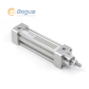 Cilindro Neumático de Acero Inoxidable con Amortiguación y Magnético de la Serie PRS 50 - Product Image 1