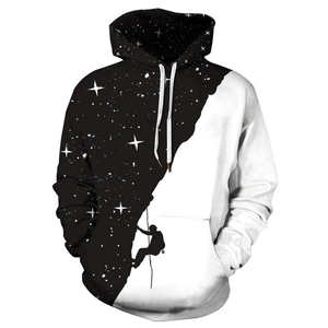 Pulls à capuche personnalisés pour hommes, imprimés sur le devant, écologiques, en polyester/coton, pour l'automne, avec impression par transfert thermique, couleur unie, vente en gros - Product Image 1