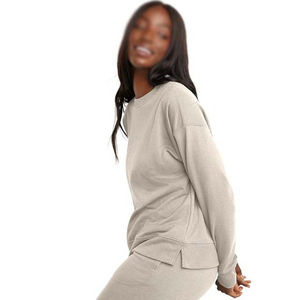 Nouveau Design automne hiver plaine femmes grande taille sweats lâche mode pull surdimensionné respirant pulls décontractés - Product Image 3