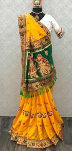 Exportation indienne qualité Vichitra soie broderie travail femmes Saree pour mariage et fête porter de l'inde - Product Image 6