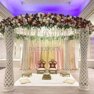Indian <b>Wedding</b> Fiber Crystal Mandap New Style <b>Wedding</b> Mandap Stunning Indian <b>Wedding</b> Mandaps CALGARY - Product Image 6