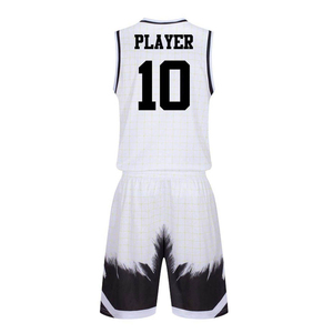 Ensemble maillot et short de basket-ball personnalisé pour hommes uniforme d'équipe personnalisé avec nom et numéro respirant pour les sports d'été - Product Image 6