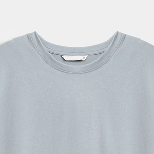 Camisetas lisas de algodón de Color gris para mujer, ropa de calle, nuevas camisetas de moda lisas de algodón de verano para mujer - Product Image 5