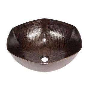 Lavabo Redondo de Cobre en Diseño Plateado de Lujo, Decoraciones Sanitarias, Lavabo de Baño, Lavabo Grande de Cobre de la Mejor Calidad - Product Image 4