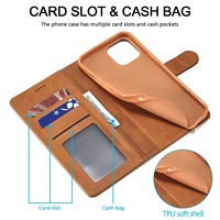 Étui de téléphone personnalisé en cuir magnétique pliable avec support, électroplaqué, en PU et TPU, avec emplacements pour cartes pour Pixel