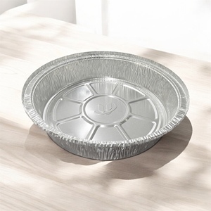 Plaque de cuisson ronde en aluminium OEM 23cm casseroles jetables pour nourriture prix d'usine du Vietnam - Product Image 5