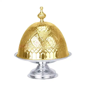 Classic Design Food Serving Date <b>Bowl</b> Gold Color Premium Quality <b>Metal</b> <b>Bowl</b> With Lag Use for Wedding and Parties - Product Image 1