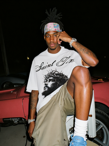 Camisetas unisex vintage de gran tamaño, camisetas de manga corta de algodón 100% personalizadas con impresión digital para hombres - Product Image 2