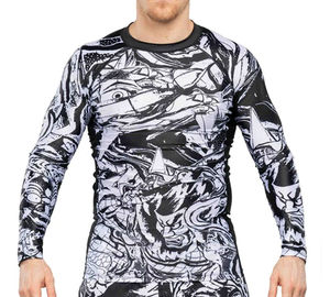 Custom Breathable <b>Compression</b> Rashguard for <b>Men</b> Long Sleeve MMA <b>Compression</b> Shirt Spandex/Polyester - Product Image 1