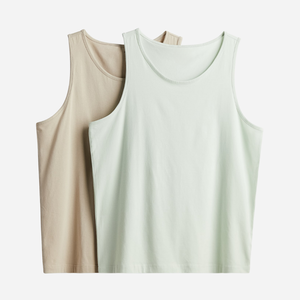 Oem Wholesale Tank Top Quick Dry Breathable Classic Silhouette Men'S Sports Tank Top Cotton Jersey Clothes For Men Wholesaler - Product Image 2