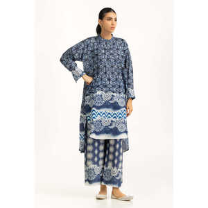 Conjunto Coordinado Estampado Khaddar IPST-55087, Conjunto de Dos Piezas Informal y Holgado para Mujer, Atuendos de Primavera/Verano, Tallas de la XS a la XL - Product Image 1