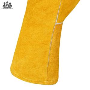 Gants de soudage en cuir vintage de haute qualité avec logo personnalisé, écologiques et respirants, services OEM pour usage sportif - Product Image 5