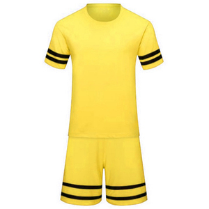 Uniforme de Fútbol Personalizado con Logotipo para Club, Adultos, 100% Poliéster, Amarillo, Uniformes de Fútbol para Equipo, Impresión Digital, Cuello en V, Secado Rápido - Product Image 2