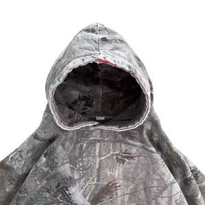 Sudaderas con capucha de camuflaje para hombre con estampado Vintage personalizado 450 Gsm sudaderas Boxy algodón gráfico caza Sudadera con capucha de camuflaje para hombre - Product Image 2