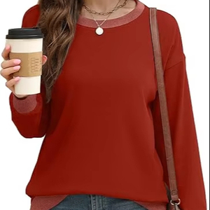 Sudadera recortada para mujer Color pastel Loungewear Sudadera para mujer Athleisure Daily Wear - Product Image 1