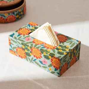 Handmade MDF & Resin Printed <b>Tissue</b> Box Handcrafted in India - Product Image 3