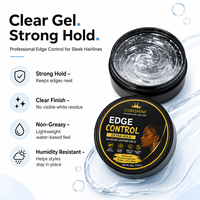 Gel Coiffant Fixation Forte Marque Privée Formule à Base d'Eau Emballage Personnalisé Fournisseurs de Produits de Beauté pour Marques de Perruques (Unisexe Tous Types de Cheveux)