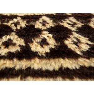 พรมขนสัตว์ถักมือสีเบจและสีน้ำตาลลายเรขาคณิต สำหรับห้องนั่งเล่น ทางเข้าห้องนอน ทางเดิน-Paem-695 - Product Image 3
