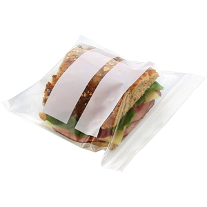 Emballage de gousset PE LDPE écologique blanc clair prix de gros sacs en plastique à fermeture éclair stockage des aliments salade fourrure thermoscellage - Product Image 1