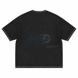 T-shirt Premium Designer en Strass 100% Coton Écologique Sur Mesure pour Homme – Vêtements de Mode Urbaine – Prix Usine Fournisseur - Product Image 4