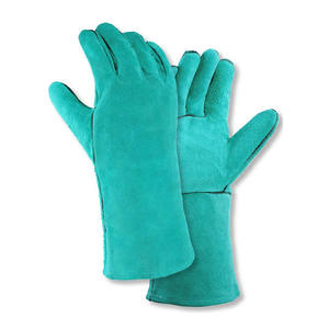 Guantes de soldadura de cuero dividido de piel de vaca, protección de manos de seguridad industrial, guantes de barbacoa resistentes a la abrasión - Product Image 6