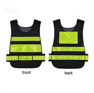 Vêtements de sécurité réfléchissants de grande taille à poches multiples avec fermeture éclair Gilet et vestes en polyester/maille 100% pour hommes en gros - Product Image 5