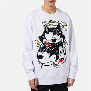 เสื้อสเวตเตอร์ลำลองทรงสลิมฟิตของผู้ชายเสื้อสวมหัวแบบเรียบง่ายผ้าฝ้ายผสมมีฮู้ดสำหรับผู้ชาย - Product Image 1