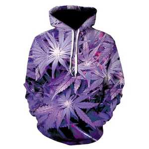 Top Quality 3D Printed <b>Hoodies</b> for Men <b>Weeds</b> Leaf 3D Digital Printing <b>Hoodies</b> for Men All Over Print OEM Custom Hoodie - Product Image 4