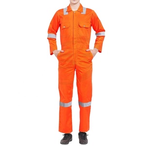 Combinaison de travail pour homme personnalisée, haute visibilité, en polyester, ignifuge, respirante, avec poches, sécurité industrielle - Product Image 2