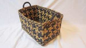 Cestas de Jacinto de Agua Tejidas a Mano a Precio Económico, Bandeja Vintage Multifuncional con Asa Cómoda para Dormitorio, Sala de Estar, Baño - Product Image 1