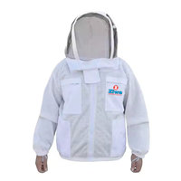 OEM Hersteller 3-lagiger belüfteter Bienen anzug aus Poly-Baumwolle Atmungsaktive Imkerei jacke mit Schleier für Imker Arbeits overall