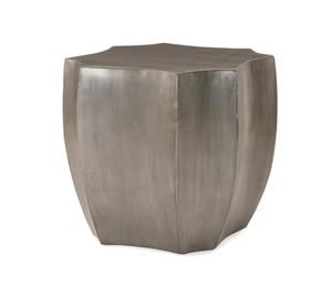 Taburete Lateral de Metal de Diseño Único, Taburete Redondo de Aluminio Hecho a Mano con Incrustaciones de Hueso, Consola para Muebles de Sala de Estar - Product Image 2