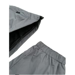 Conjunto de 2 piezas de pantalones de chándal de nailon con cremallera y efecto arrugado para hombre, estilo urbano, con puños, unisex, cortavientos, chándal, pantalones cortos, traje para 2026 - Product Image 6