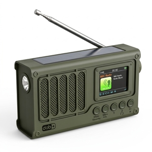 Radio DAB de Alto Rendimiento con Manivela, Panel Solar, Pantalla LCD a Color de 2'', Radio <span class=keywords><strong>FM</strong></span>, Batería Desmontable de 2000mAh - Product Image 6