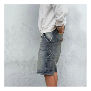 Pantalón vaquero transpirable para hombre, ajuste relajado para clima caluroso, estilo informal, cintura media, absorción de humedad, comodidad, lavado ligero - Product Image 6