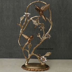 Escultura de Hoja de Palma sobre Base de Aluminio Chapado en Oro, Escultura Abstracta para Mesa de Oficina, Venta Caliente a Precio de Mayoreo - Product Image 4