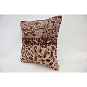 หมอนขนสัตว์สีเบจ14x14นิ้วแบบงานเย็บปะแบบ Kantha ผ้ากำมะหยี่ปักลวดลายวินเทจสำหรับใช้ปูพื้น - Product Image 3