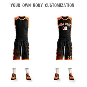 ชุดบาสเก็ตบอลชุดบาสเก็ตบอลผ้าโพลีเอสเตอร์ระบายอากาศได้ดี - Product Image 3