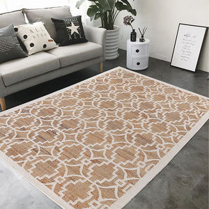 Ensemble de tapis en fibre de jute brodés du fabricant indien de luxe Coton écologique de haute qualité Nouveau logo de prière Grand personnalisé - Product Image 3