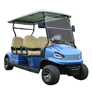 Factory Custom New Road Legal 5000w Lithium Ion Battery Electric Club Golf Cart With Rear Seat Cheap Price
