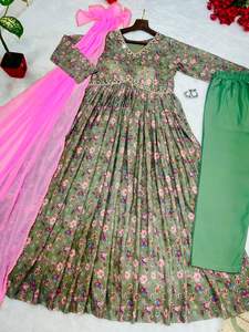 Présentation par New Summer vêtements de soirée spéciaux Aliya coupe robes Dupatta pantalon - Product Image 4