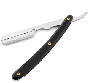 Maquinilla de afeitar recta de peluquero de alta calidad con logotipo personalizado y hoja reemplazable, mango de plástico, precio asequible - Product Image 5