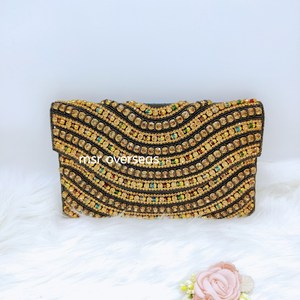 กระเป๋าคลัทช์ปักลายปักไข่มุกกระเป๋าสะพายไหล่สำหรับงานแต่ง - Product Image 3