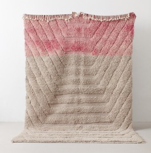 Alfombra sencilla y ligera de lujo, tapete de lana marroquí anudado a mano - Product Image 6