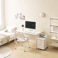 Bureau de travail MonsterFurniture Focus, style industriel moderne, pour bureau commercial, hauteur réglable, métal avec revêtement en poudre