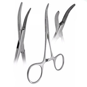 Fórceps de arteria manual, fórceps médicos hemostáticos curvos de 13cm y 10cm, mosquito Halstead de acero inoxidable para profesionales médicos - Product Image 6