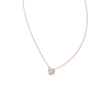 Collar de Diamantes CVD de 0.5 CT, Creados en Laboratorio, VVS-VS EF, Diseño Solitario Elegante, Oro de 18K, 14K, Rosa, Amarillo, Blanco, Lujoso - Product Image 6