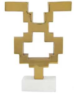 Sculpture abstraite moderne de dessus de table en aluminium cadeaux décoratifs pour la maison décoration de table de bureau direct logo personnalisé - Product Image 1