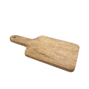 Ensemble de 2 planches à découper ovales en bois de manguier, planche de service de petite taille de couleur naturelle pour restaurant et fournitures de mariage - Product Image 3